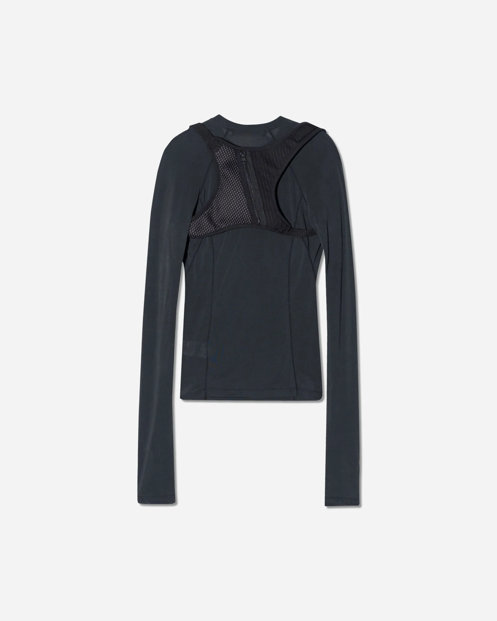 HYEIN SEO T-Shirts^Women's Fitted Longsleeve Top with Backstrap Black