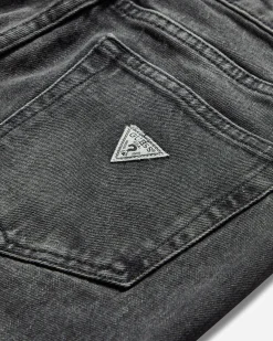 Guess USA Pants^Women's Flare Denim Pants Used Sanded Black Wash