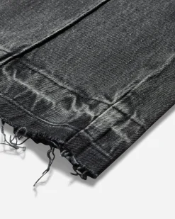 Guess USA Pants^Women's Flare Denim Pants Used Sanded Black Wash