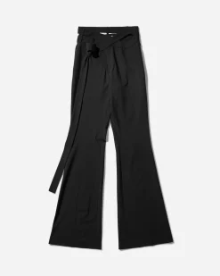 Ottolinger Pants^Women's Flared Wrap Suit Pants Black
