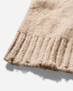 Guess USA Knitwears^Women's Fuzzy Crewneck Sweater Oxford Tan