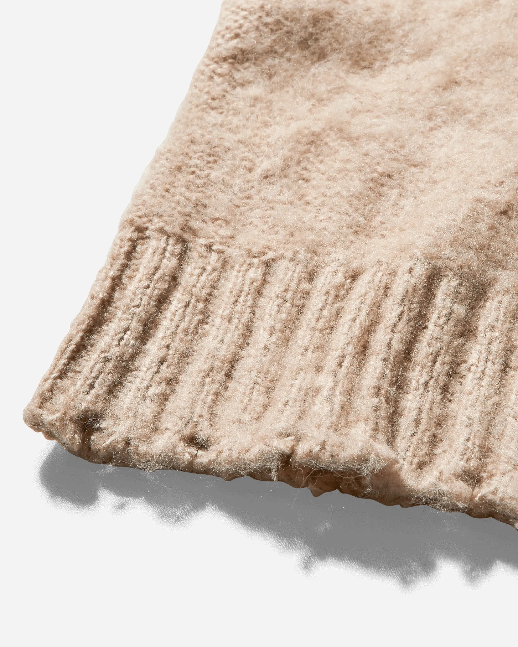 Guess USA Knitwears^Women's Fuzzy Crewneck Sweater Oxford Tan