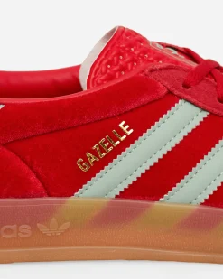 adidas Sneakers·Low|Sneakers^Women's Gazelle Indoor Sneakers Better Scarlet / Hazy Green