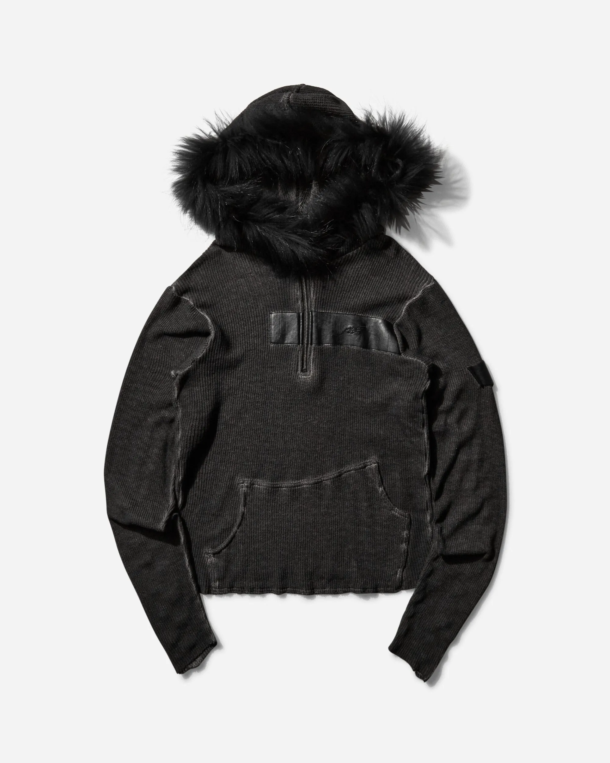 Aesynctx Sweatshirts^Women's Half-Zip Hoodie Black