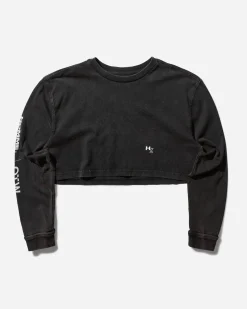 Vans T-Shirts^Women's HommeGirls Crop Longsleeve T-Shirt Washed Black