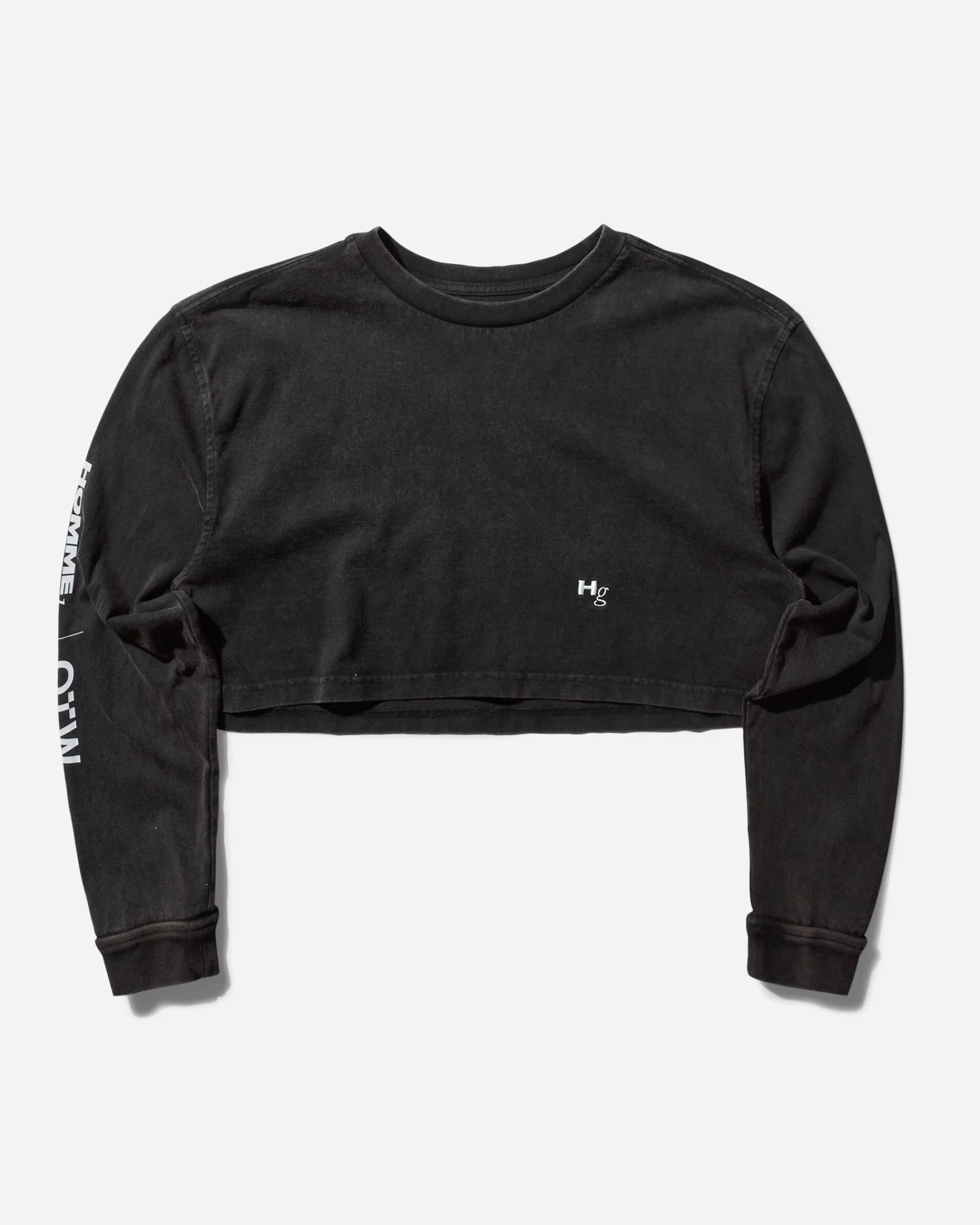 Vans T-Shirts^Women's HommeGirls Crop Longsleeve T-Shirt Washed Black
