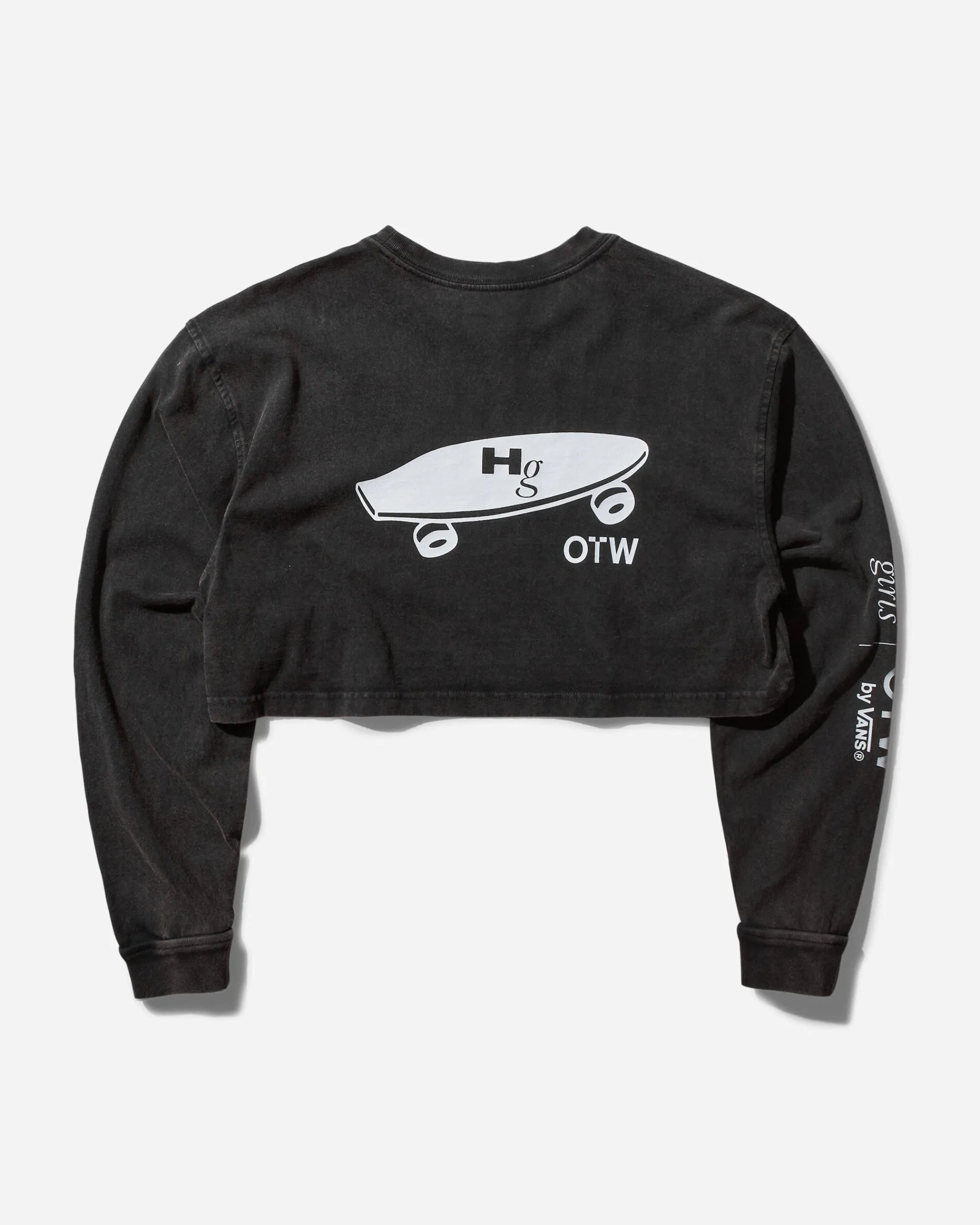 Vans T-Shirts^Women's HommeGirls Crop Longsleeve T-Shirt Washed Black