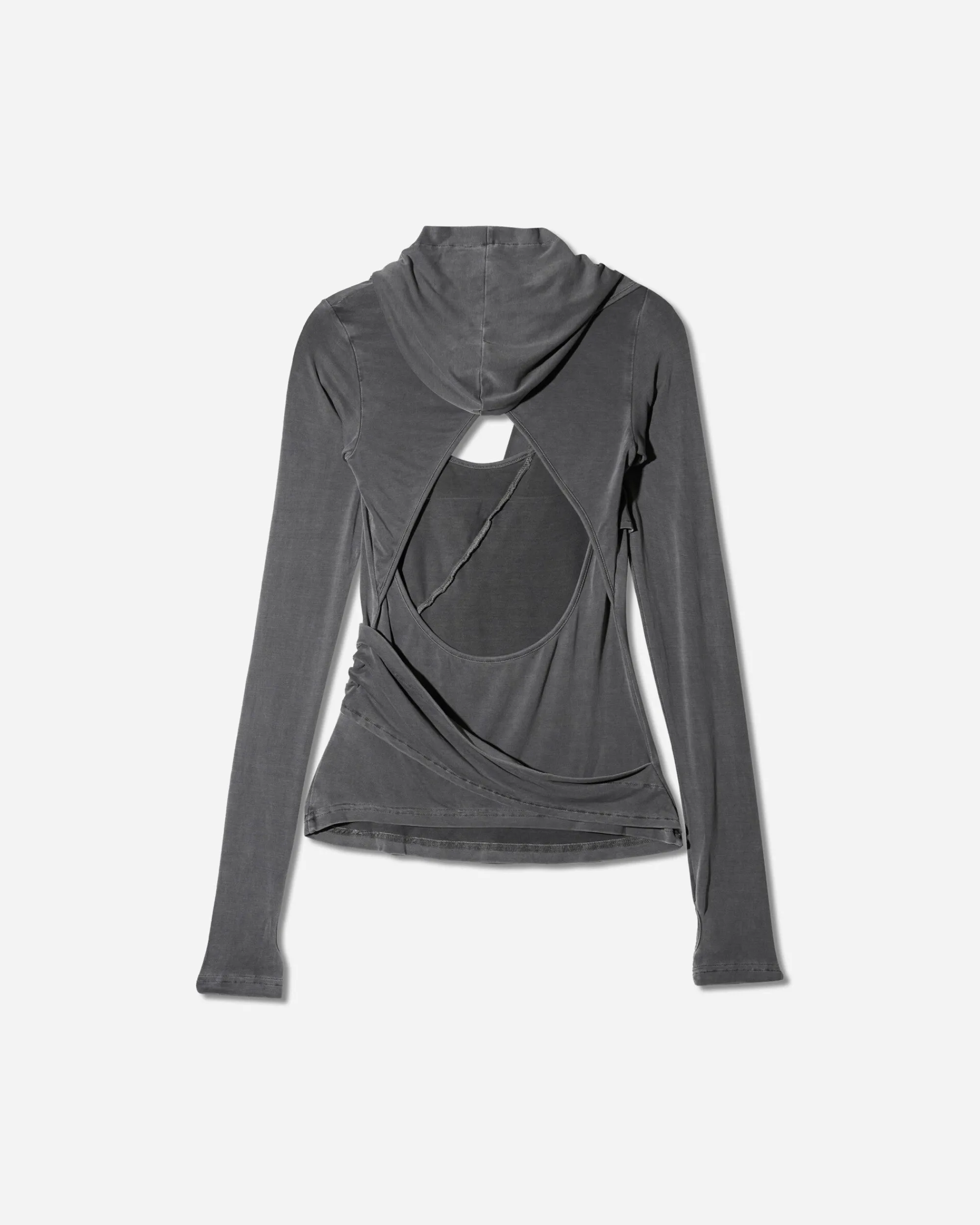HYEIN SEO T-Shirts^Women's Hooded Jersey Top Charcoal