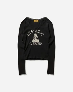 Hysteric Glamour T-Shirts^Women's Hysteric Angel Longsleeve Top Black