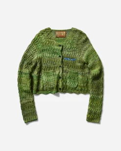 Brain Dead Knitwears^Women's Isa Scalloped Cardigan Green