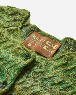 Brain Dead Knitwears^Women's Isa Scalloped Cardigan Green