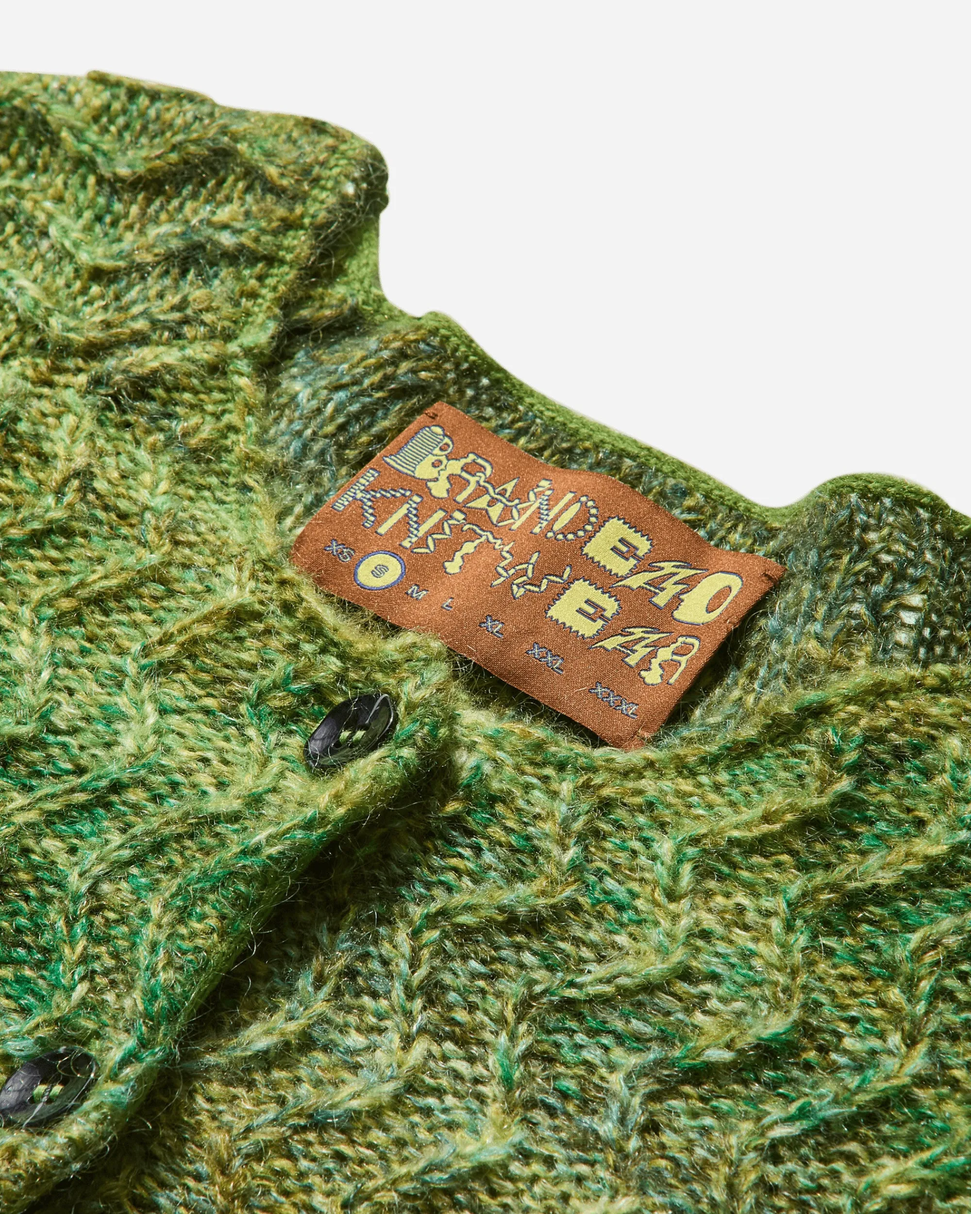 Brain Dead Knitwears^Women's Isa Scalloped Cardigan Green