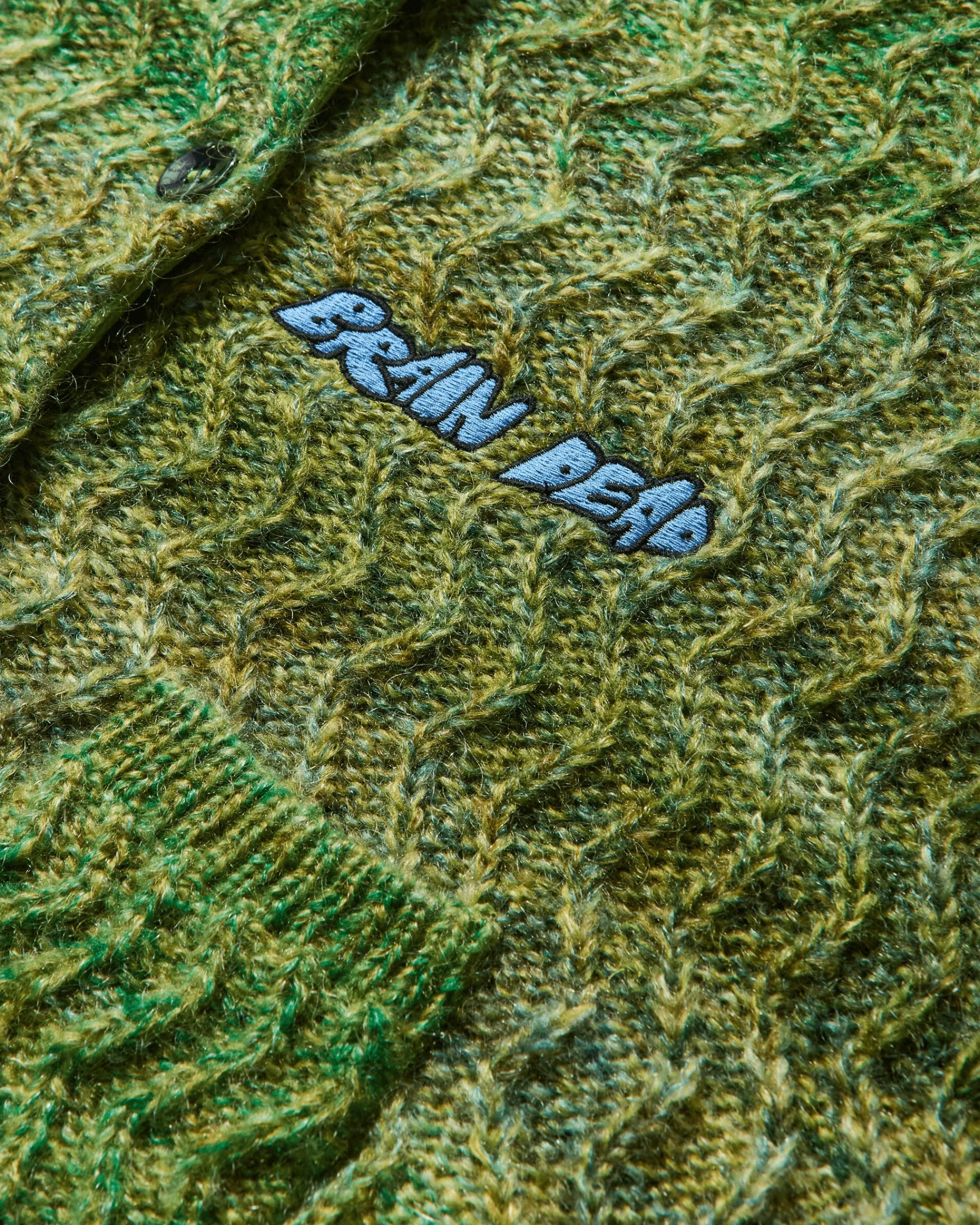 Brain Dead Knitwears^Women's Isa Scalloped Cardigan Green