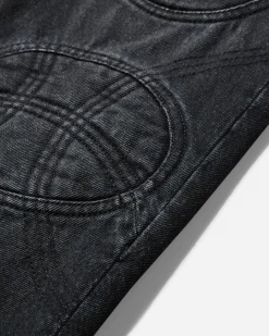 Jean Paul Gaultier Pants^Women's Lace-Up Denim Pants Vintage Black