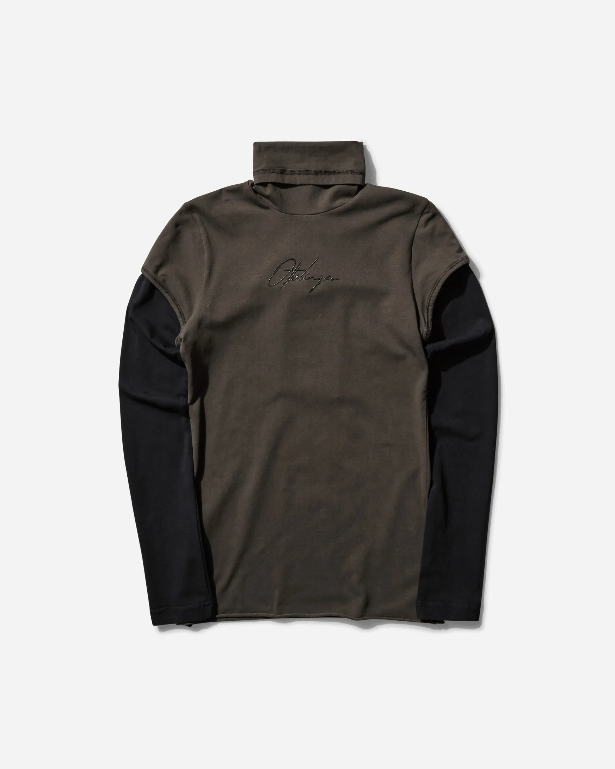 Ottolinger T-Shirts^Women's Layered Logo Longsleeve T-Shirt Dark Brown Wash