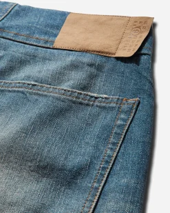MM6 Maison Margiela Pants^Women's Loose-Fit Distressed Denim Trousers Medium Blue
