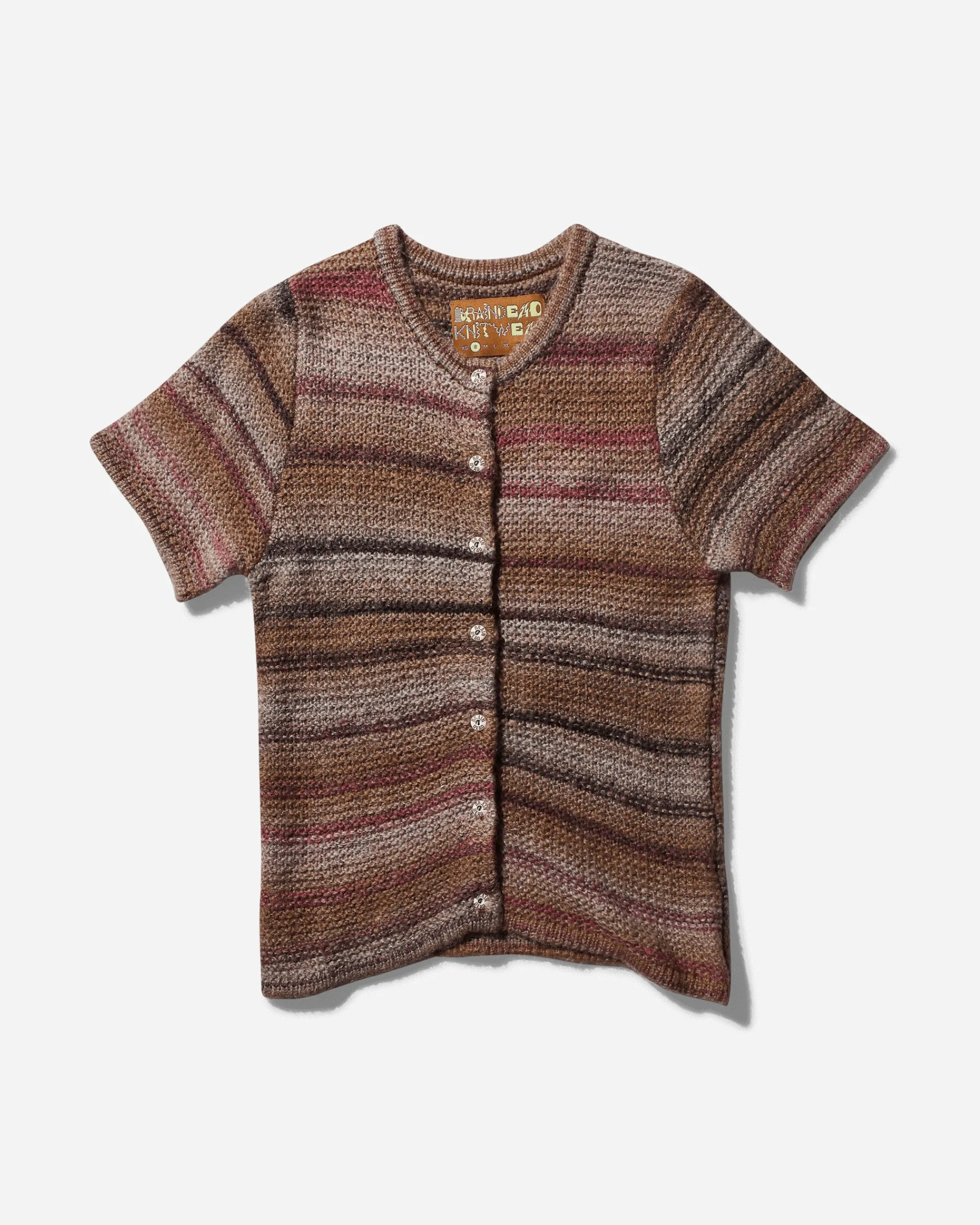 Brain Dead Knitwears^Women's Madera Knit Shortsleeve Sweater Brown