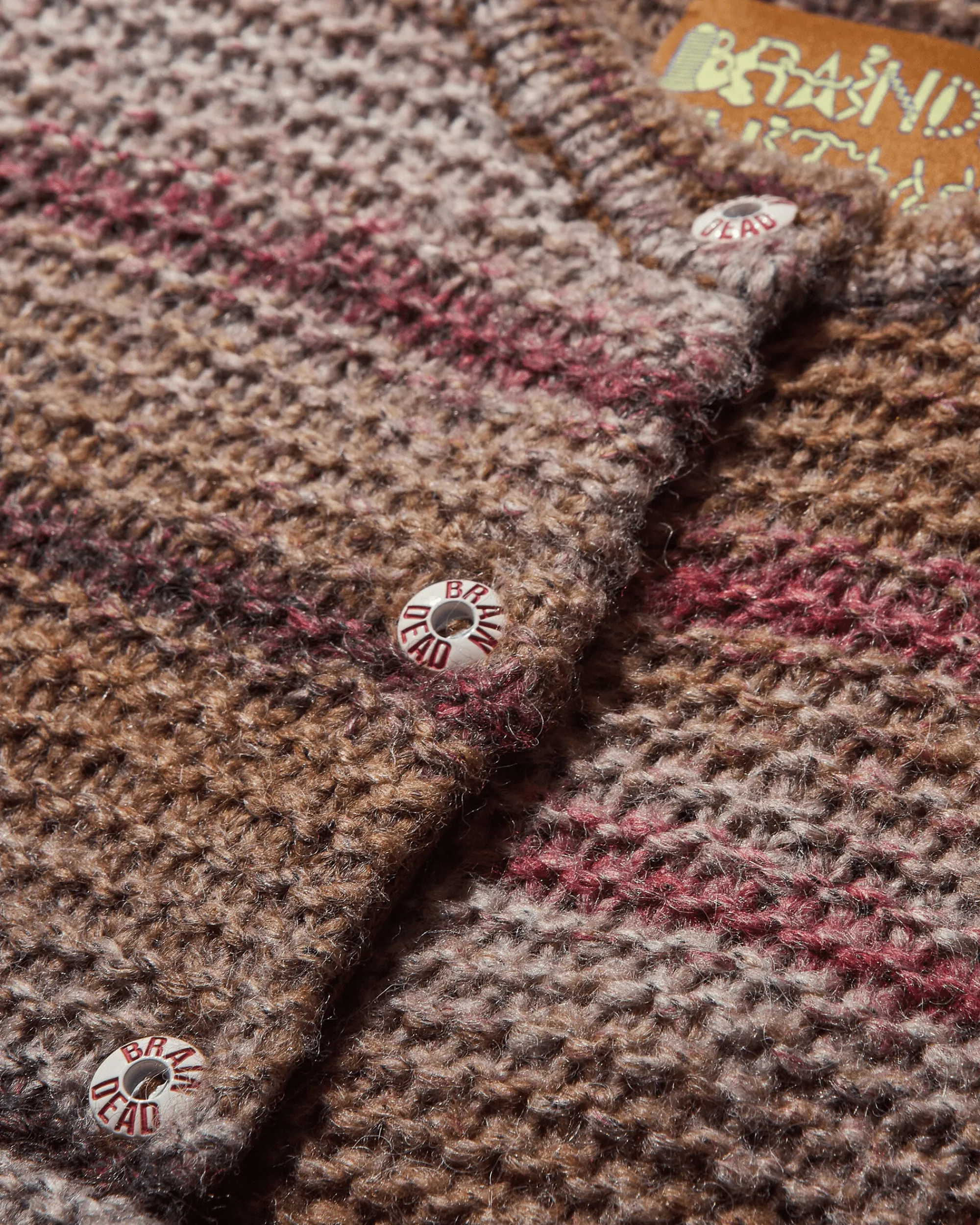 Brain Dead Knitwears^Women's Madera Knit Shortsleeve Sweater Brown
