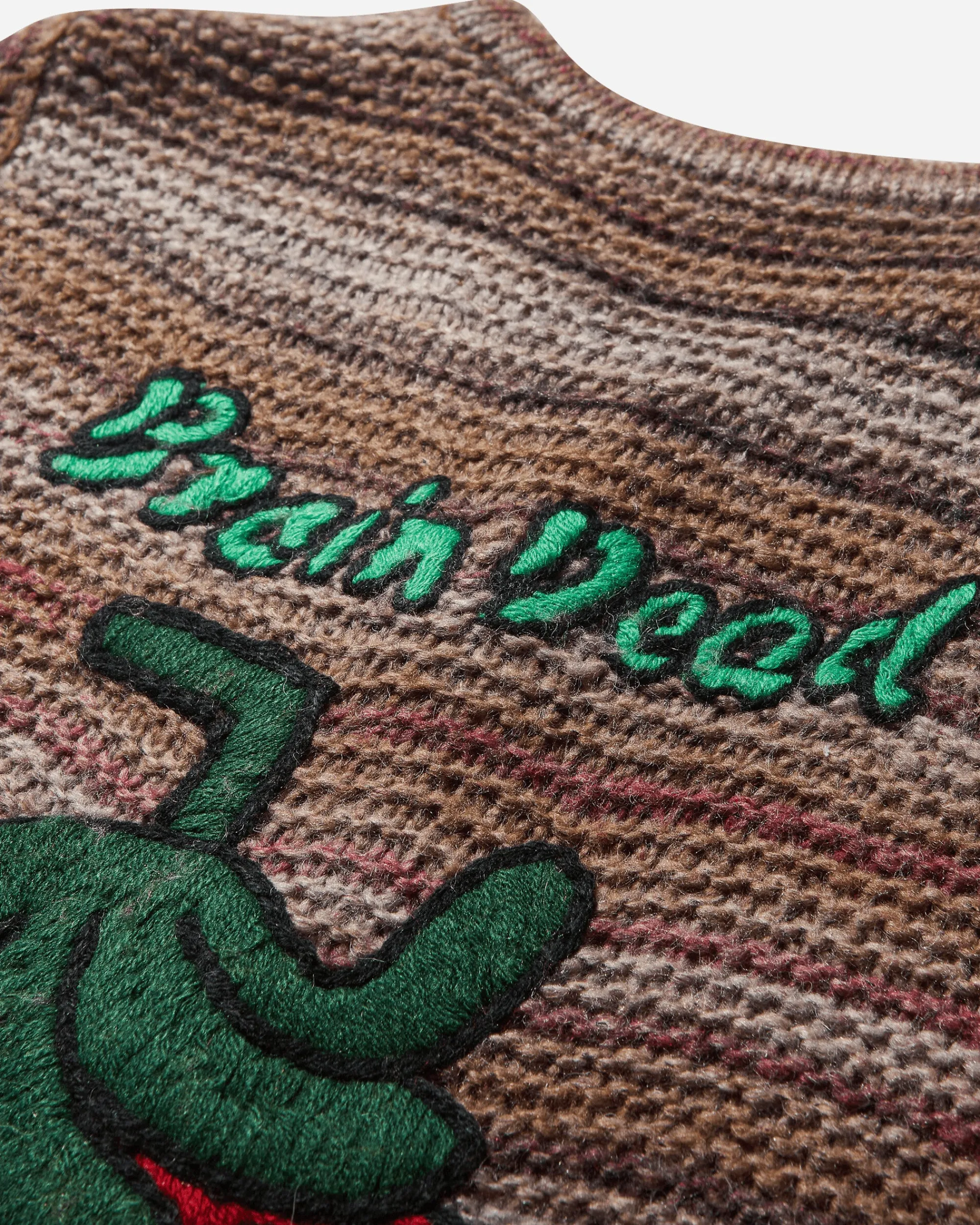 Brain Dead Knitwears^Women's Madera Knit Shortsleeve Sweater Brown