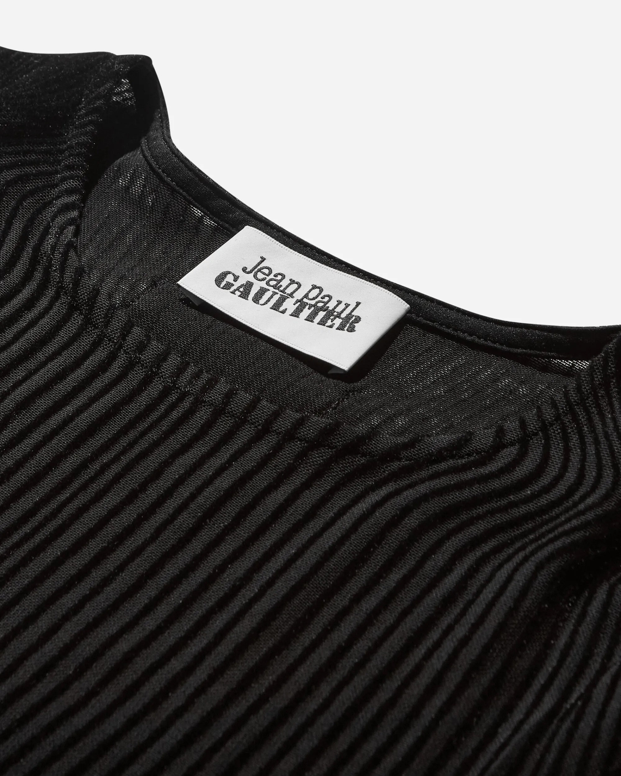 Jean Paul Gaultier T-Shirts^Women's Morphing Pinstripes Longsleeve Top Black