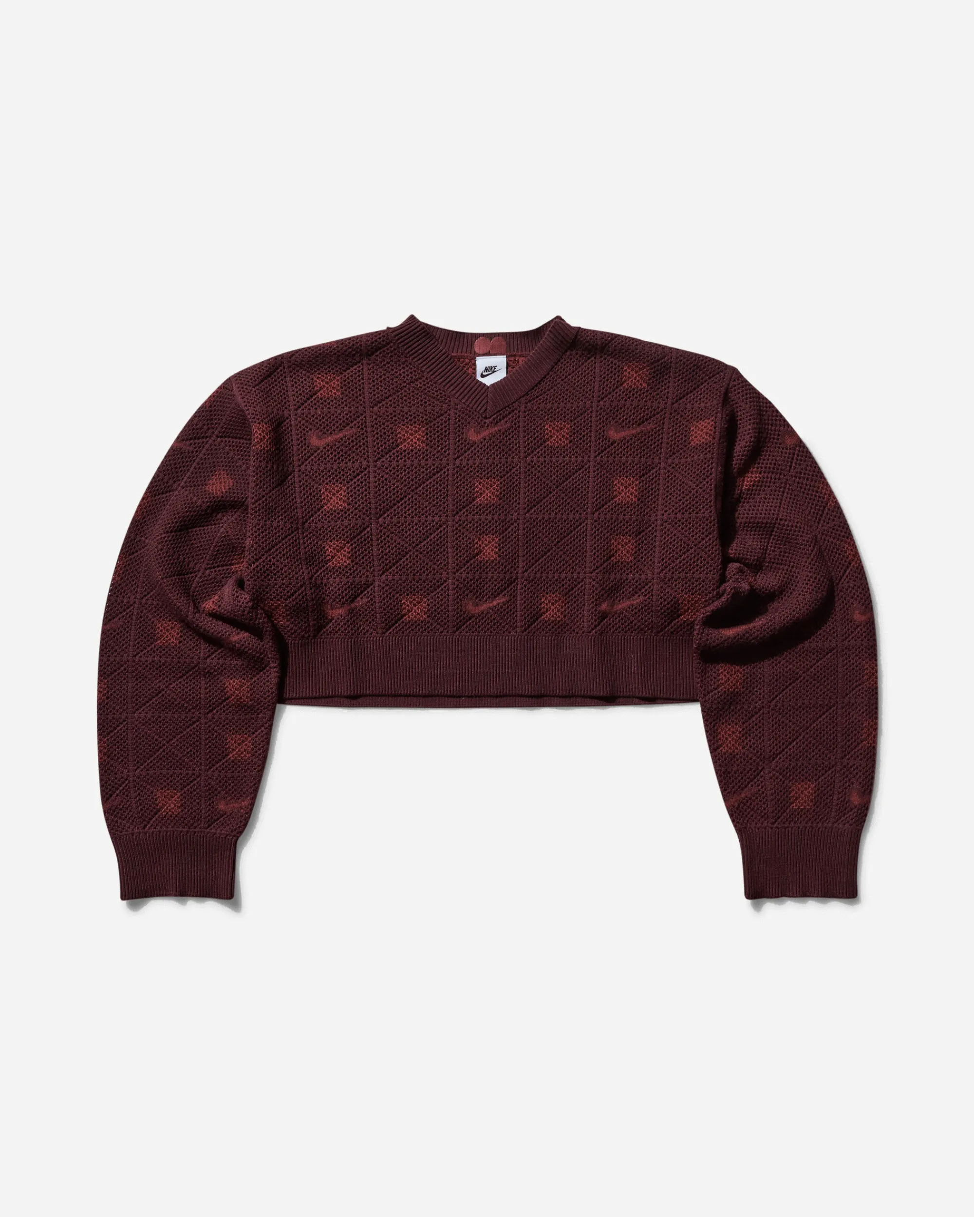 Nike Knitwears^Women's Naomi Osaka Engineered Sweater Burgundy Crush