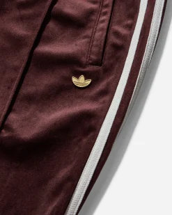 adidas Pants^Women's Premium Brushed Velvet Track Pants Shadow Brown