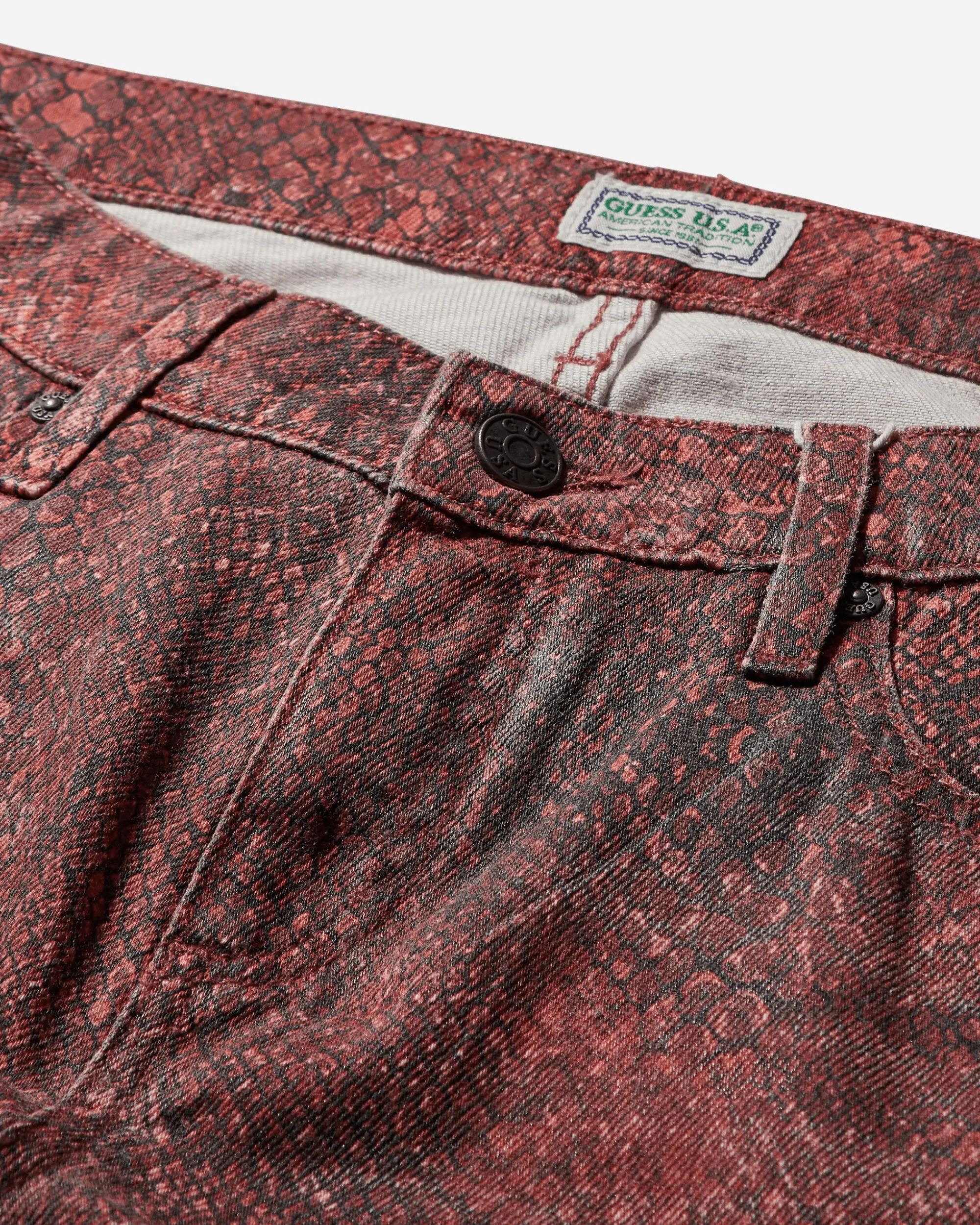 Guess USA Pants^Women's Printed Straight Pants Petite