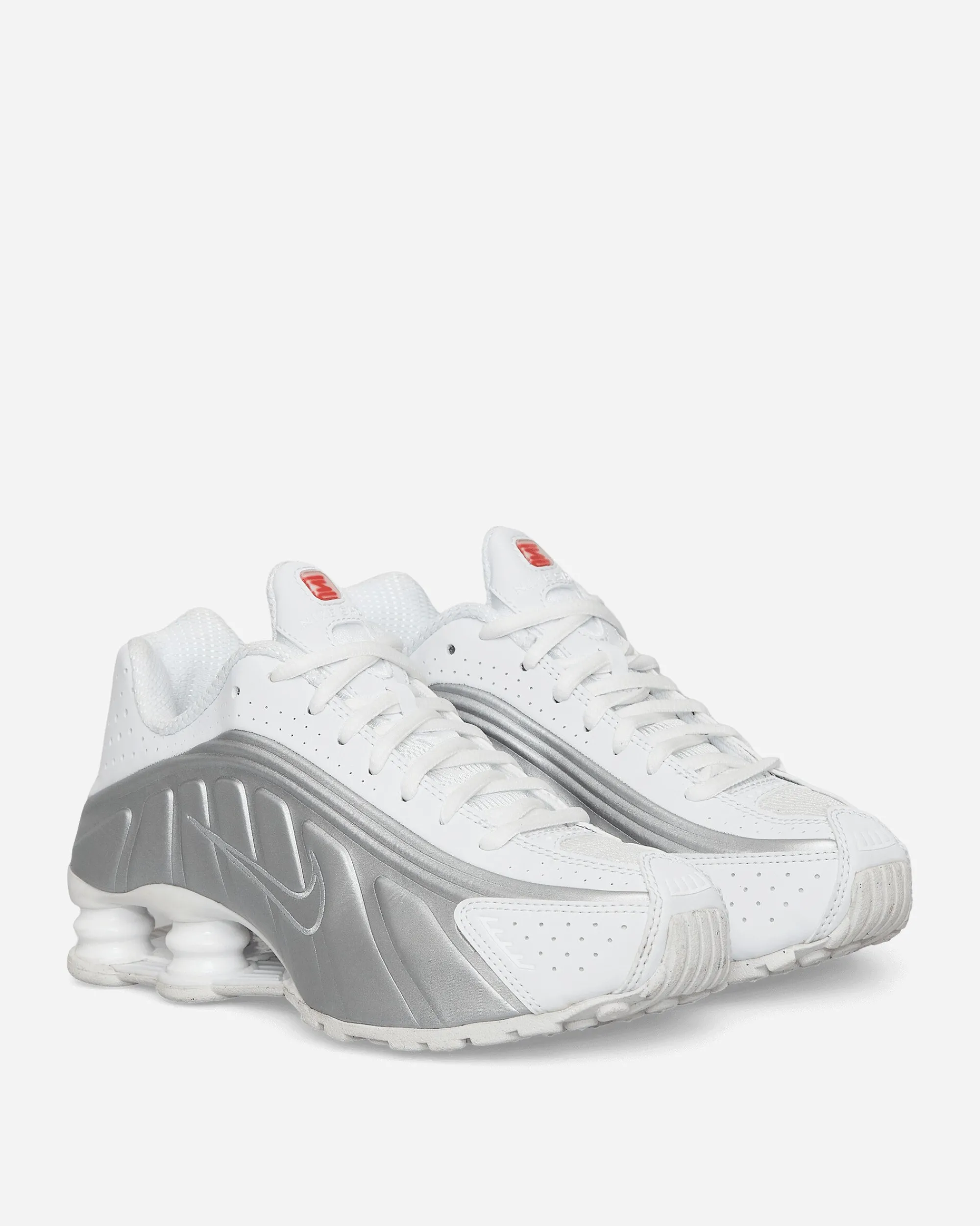 Nike Sneakers·Low|Sneakers^Women's Shox R4 Sneakers White / Metallic Silver