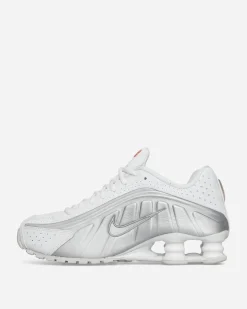 Nike Sneakers·Low|Sneakers^Women's Shox R4 Sneakers White / Metallic Silver