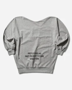 Prototypes Sweatshirts^Women's Shrunken Sweatshirt Grey Melange