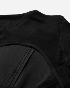 HYEIN SEO T-Shirts^Women's Slashed Zip Top Black