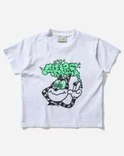 Aries T-Shirts^Women's Stoned Cat Baby T-Shirt White