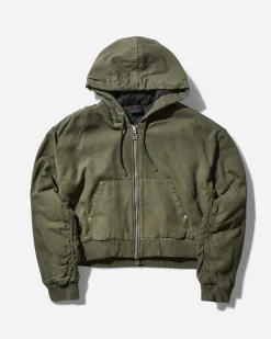 Nike Jordan Coats And Jackets^Women's Travis Scott Hooded Canvas Jacket Khaki