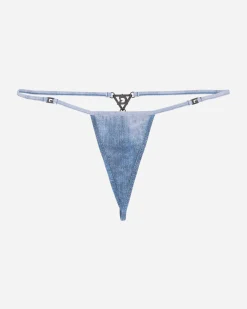 Guess USA Underwear^Women's Triangle Thong Denim