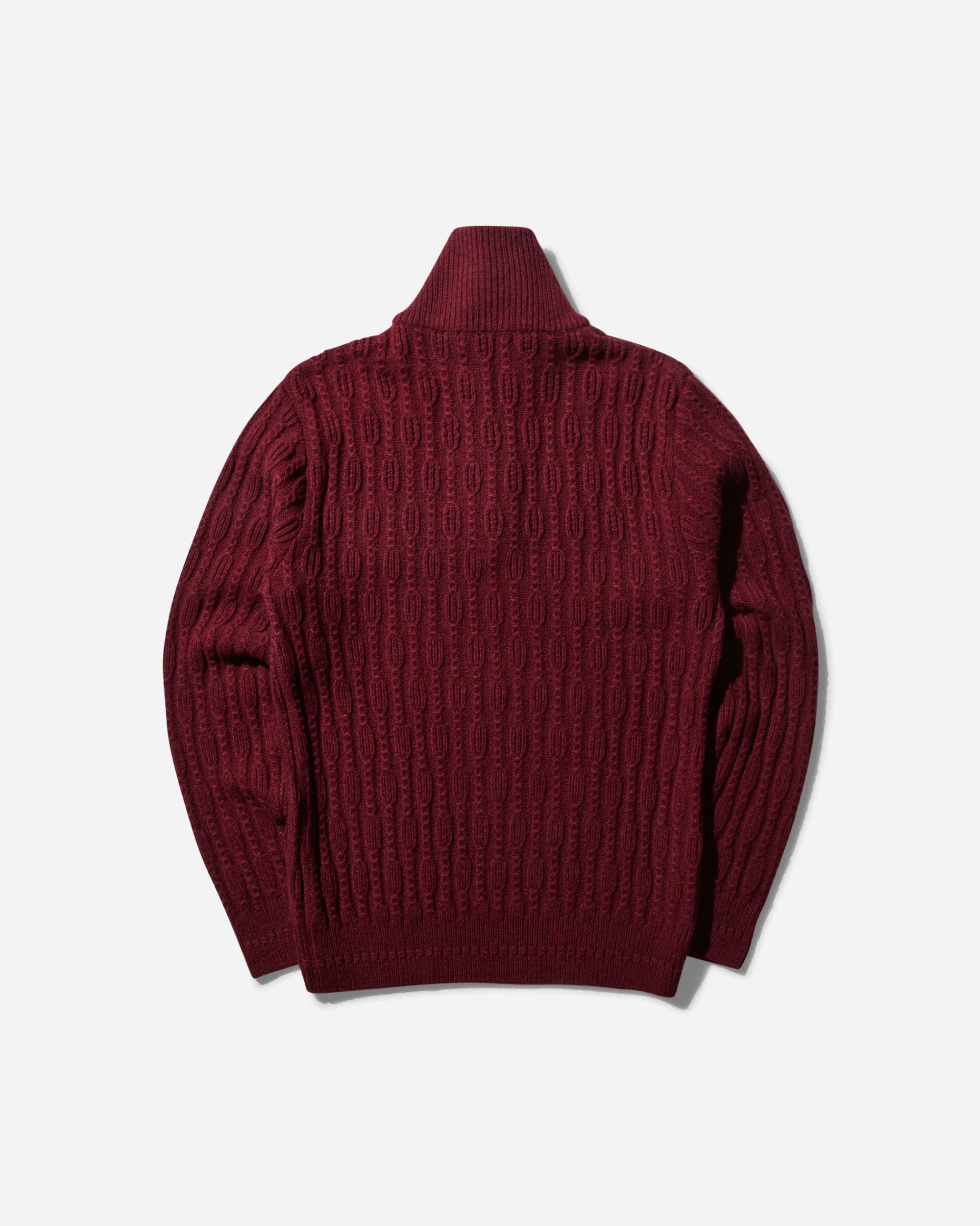 HYEIN SEO Knitwears^Women's Troyer Knit Sweater with Gloves Burgundy