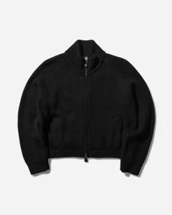 Our Legacy Knitwears^Women's Ultra Zip Funnel Sweater Jet Black
