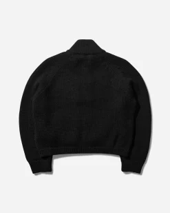 Our Legacy Knitwears^Women's Ultra Zip Funnel Sweater Jet Black