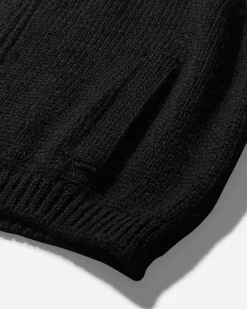 Our Legacy Knitwears^Women's Ultra Zip Funnel Sweater Jet Black