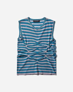 Kiko Kostadinov T-Shirts^Women's Zabriskie Sleeveless Top Ocean Blue / Lilac
