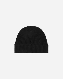 Stone Island Hats|Hats^Wool Beanie Black