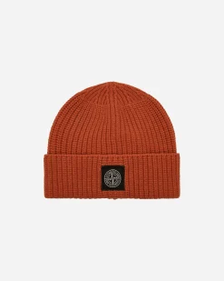 Stone Island Hats|Hats^Wool Beanie Orange