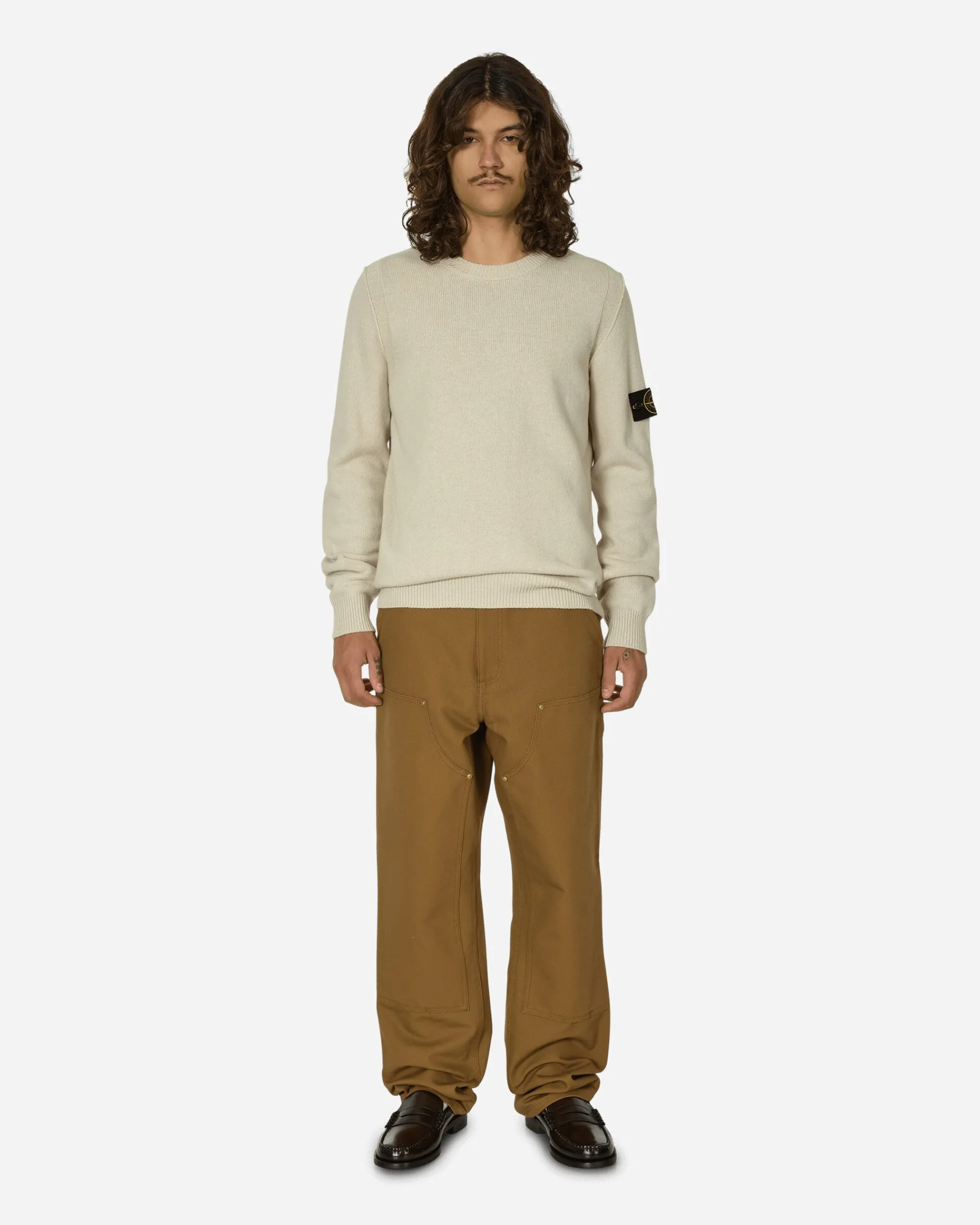 Stone Island Knitwear^Wool Crewneck Sweater Plaster