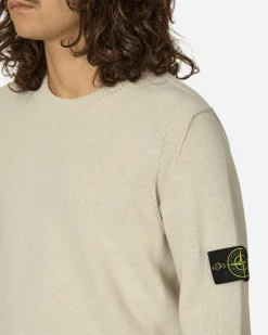 Stone Island Knitwear^Wool Crewneck Sweater Plaster