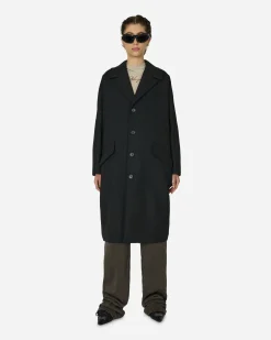 MM6 Maison Margiela Coats And Jackets^Wool Gabardine Coat Black