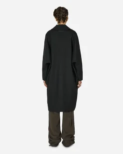 MM6 Maison Margiela Coats And Jackets^Wool Gabardine Coat Black