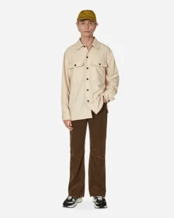Jil Sander Shirts^Wool Overshirt Beige