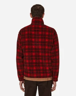 Serving The People Coats And Jackets^Woolrich Half Zip Polar Fleece Red