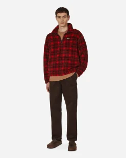 Serving The People Coats And Jackets^Woolrich Half Zip Polar Fleece Red