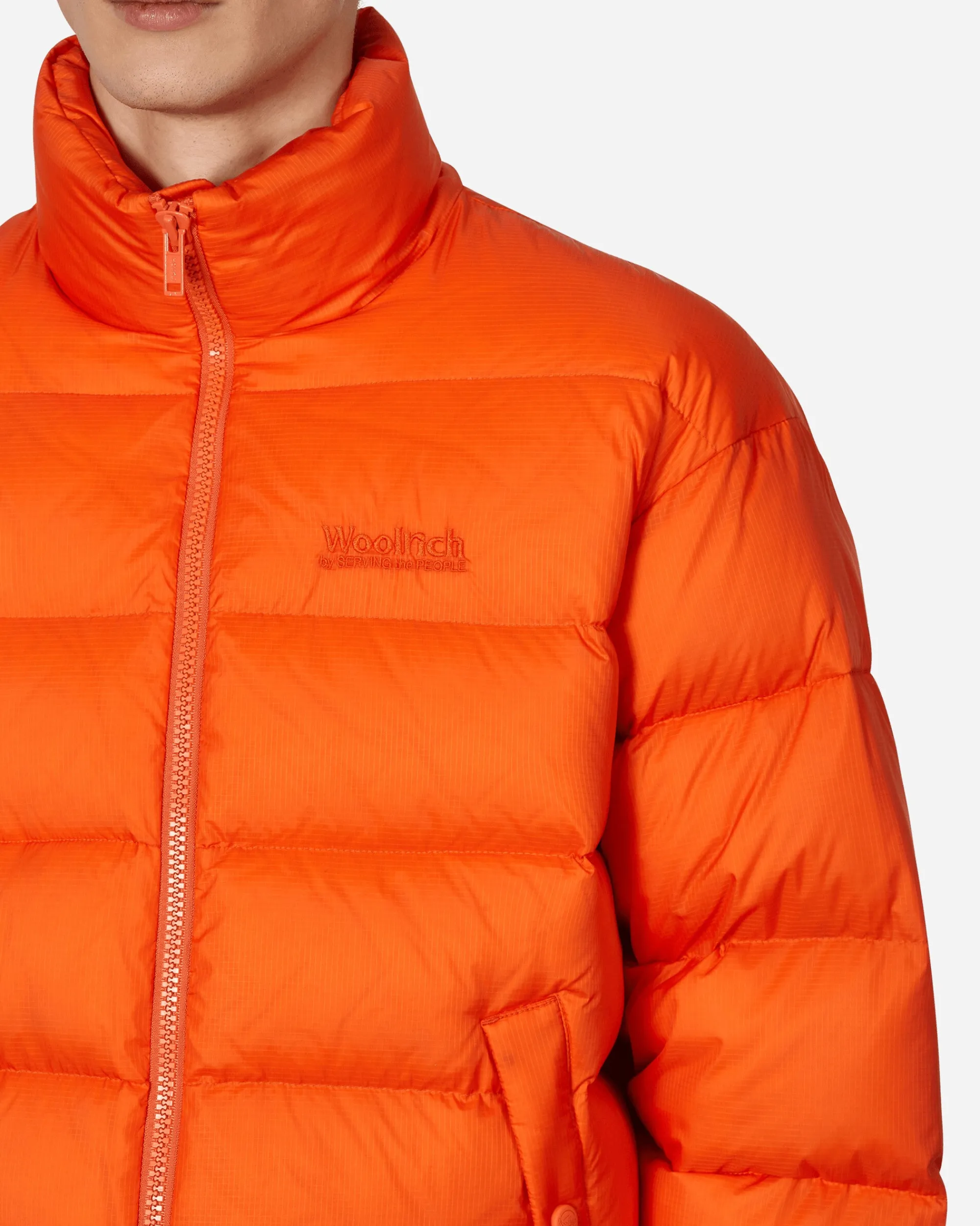 Serving The People Coats And Jackets^Woolrich Nylon Ripstop Down Jacket Orange