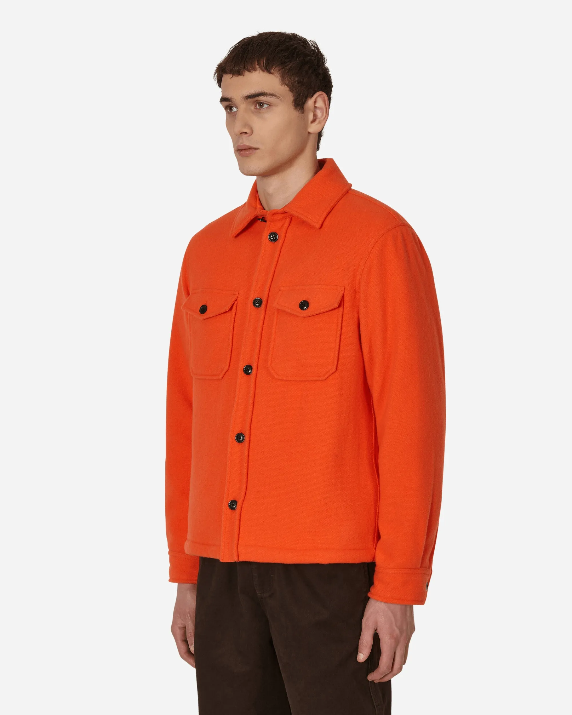 Serving The People Shirts^Woolrich Wool Overshirt Orange
